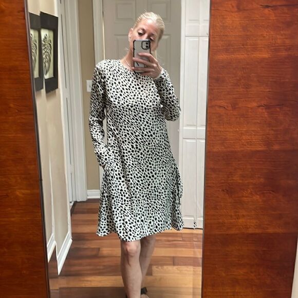 Chloe Silk Leopard Tent Dress 38 - Picture 5 of 16